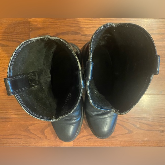 Ariat Sierra Work Boots Sz 11D Black Full-grain Leather ATS Stability System